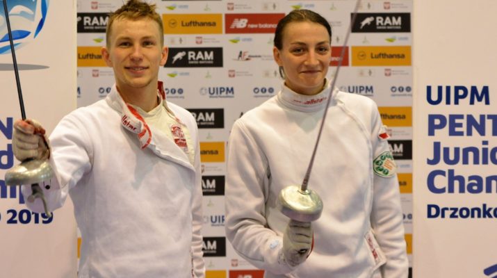 Junior WorldCup 2019 Drzonków - Łukasz Gutkowski i Natalia Dominiak (sztafeta)- STPP CWKS Legia